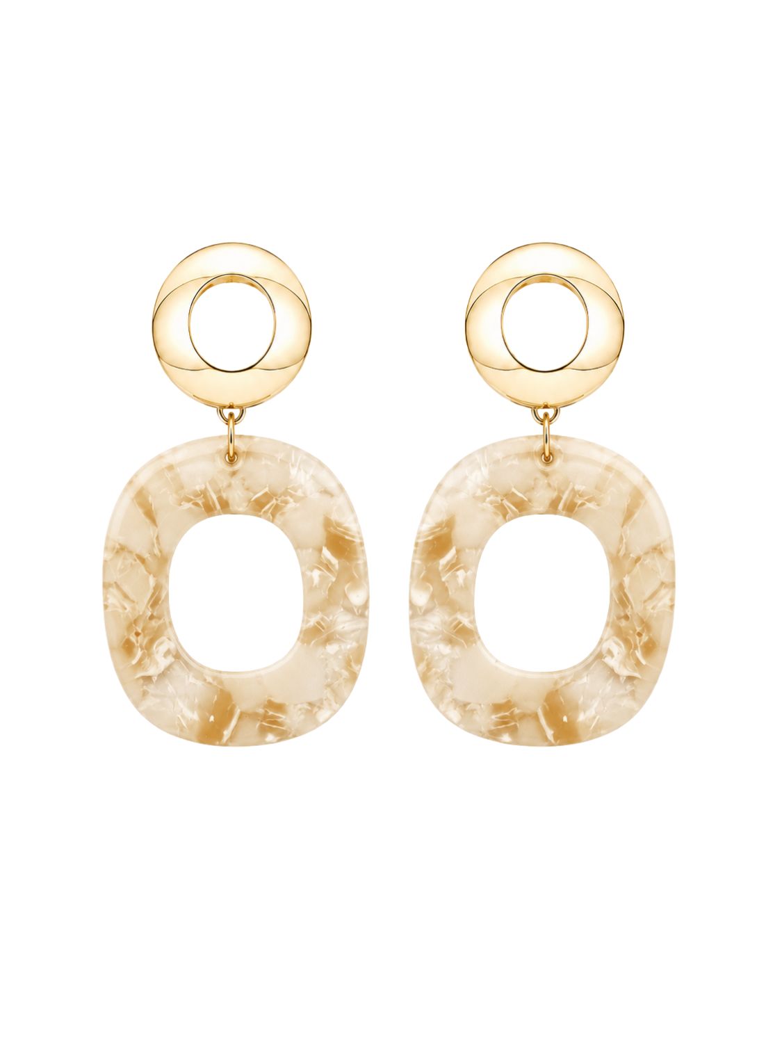Ohrringe Acetat Aiwa - Nude