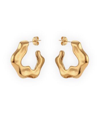 Ohrringe Creolen Cloe Edelstahl Gold