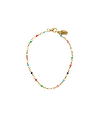 Armkette Dots Bunt Edelstahl Gold