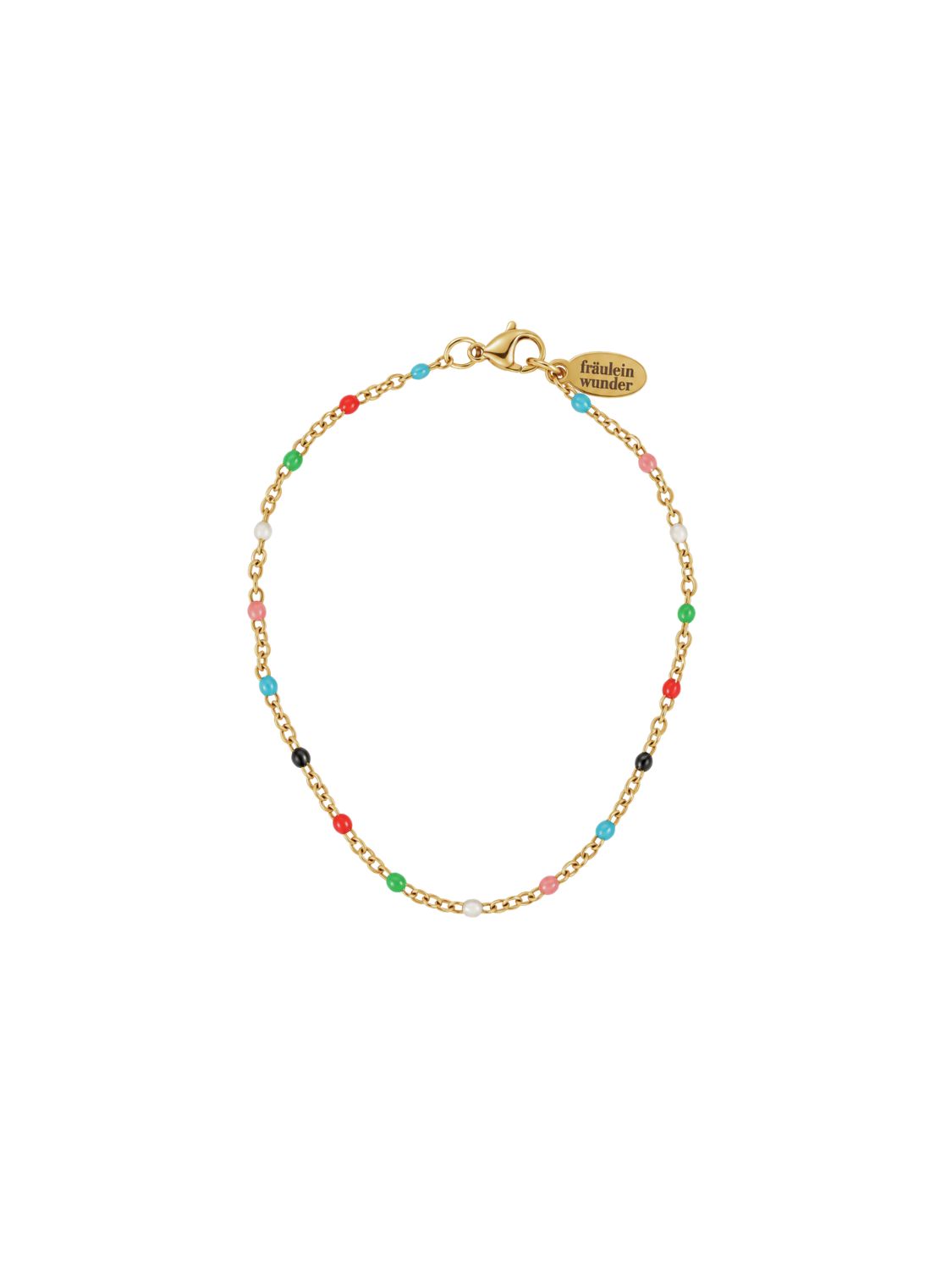 Armkette Dots Bunt Edelstahl Gold