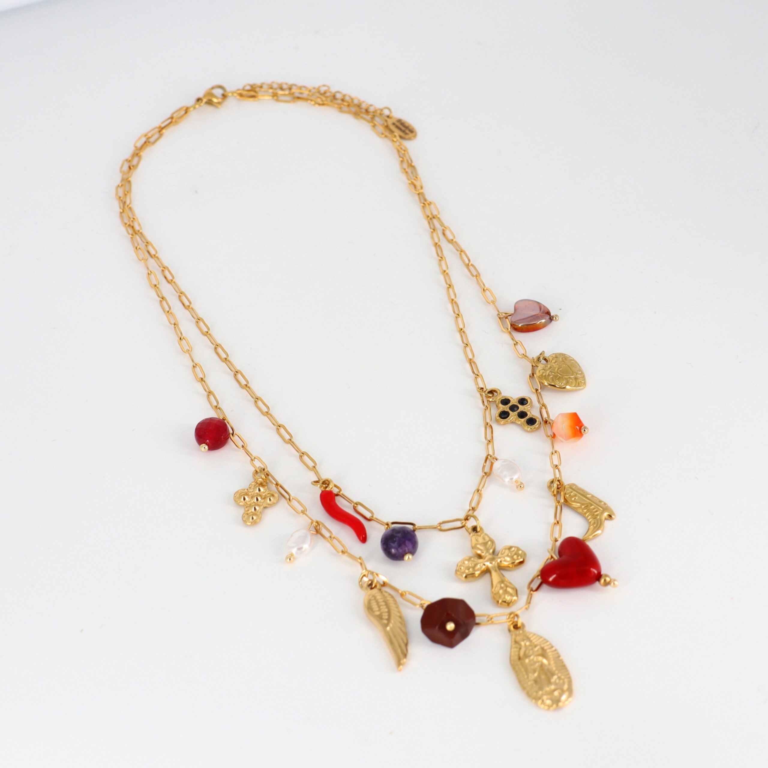 Kette Edelstahl Wild Hearts Edelstahl Gold – Bild 4