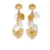 Ohrringe Hearts and Pearls Edelstahl Gold