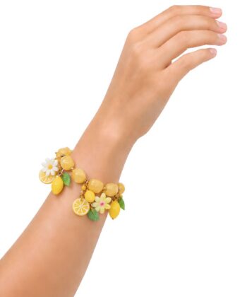 Armkette Edelstahl Lemons Gold – Bild 2