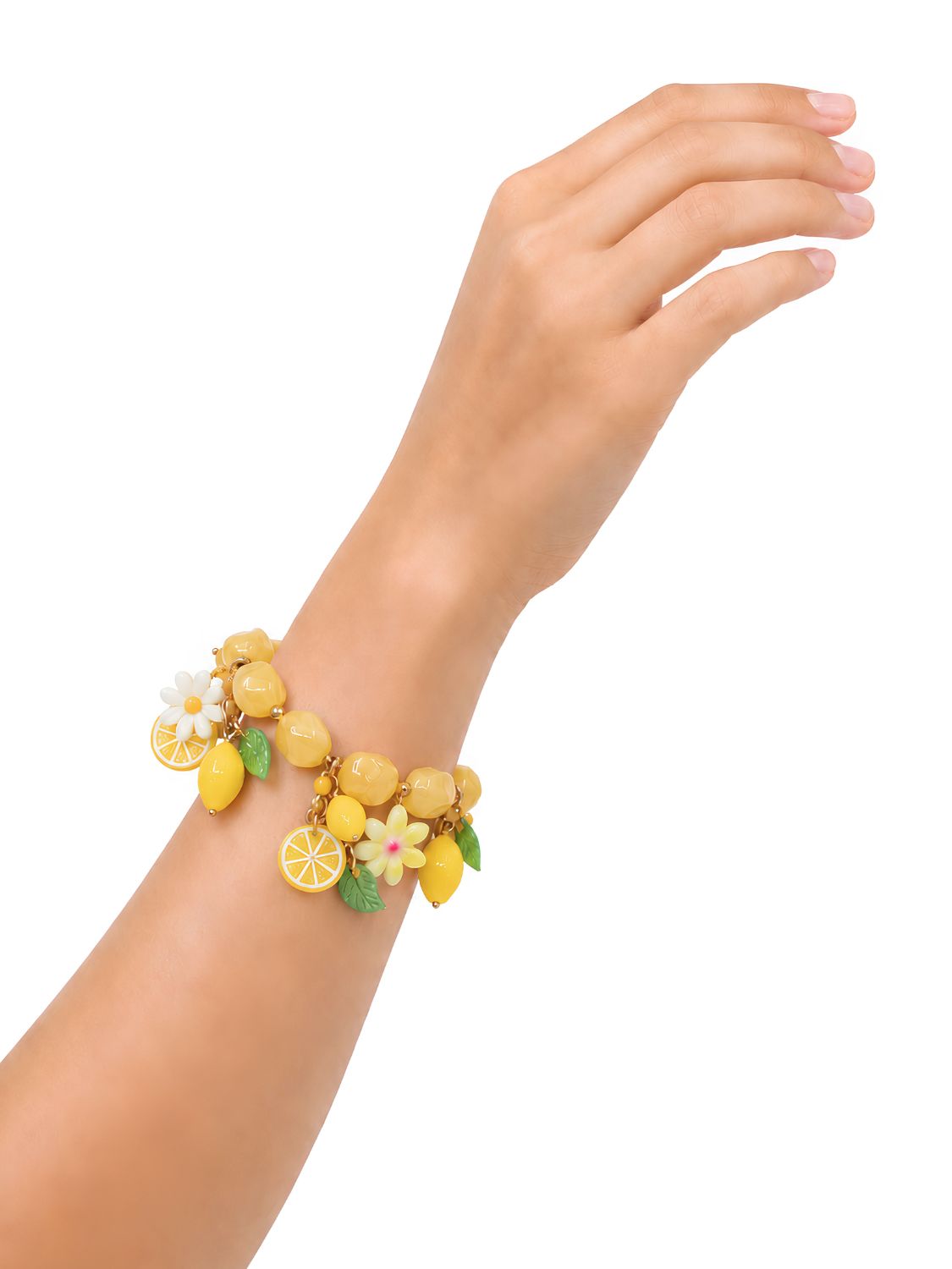 Armkette Edelstahl Lemons Gold – Bild 2