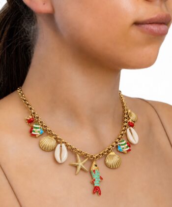 Kette Edelstahl Sea World Gold – Bild 3