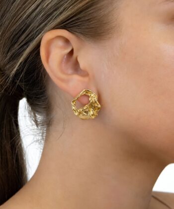 Ohrringe Penelope Edelstahl Gold – Bild 3