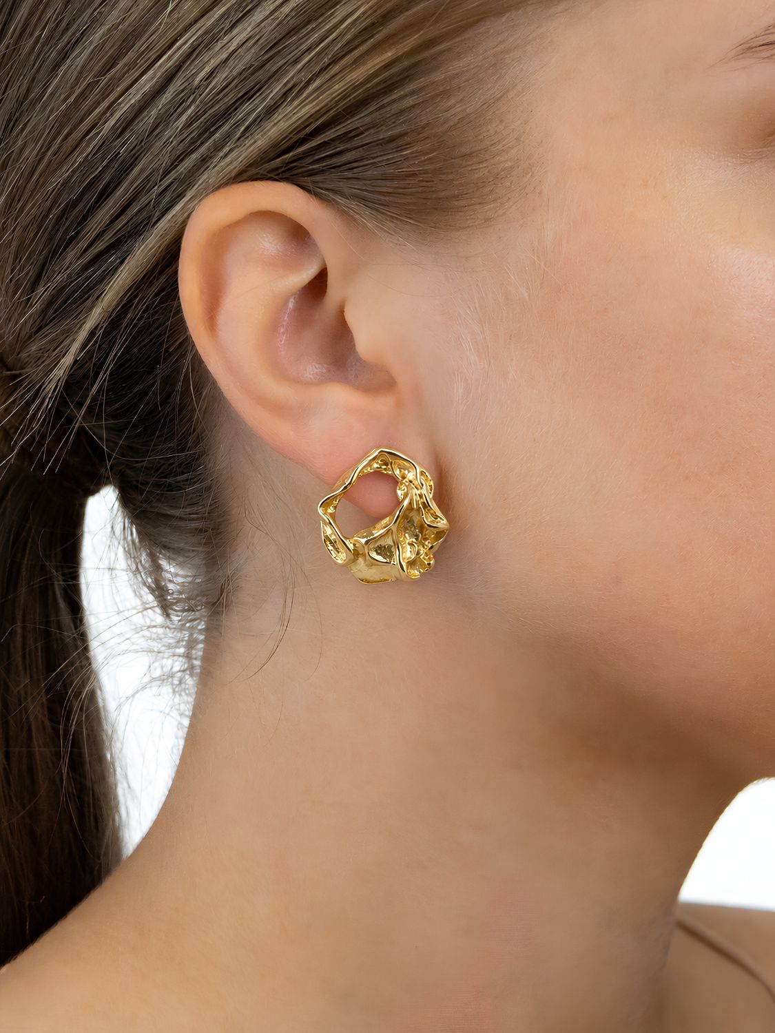 Ohrringe Penelope Edelstahl Gold – Bild 3