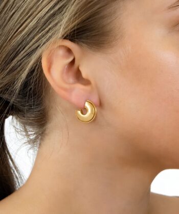 Ohrringe Lisa Edelstahl Gold – Bild 3