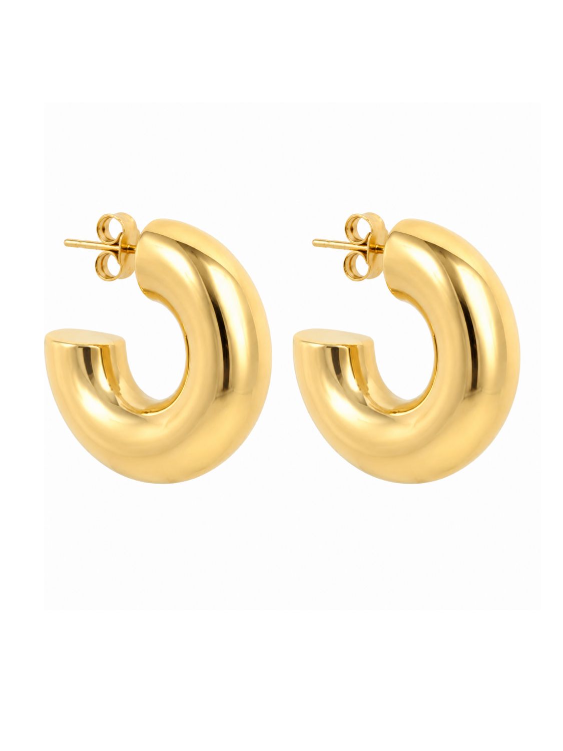 Ohrringe Creolen Alex Edelstahl Gold