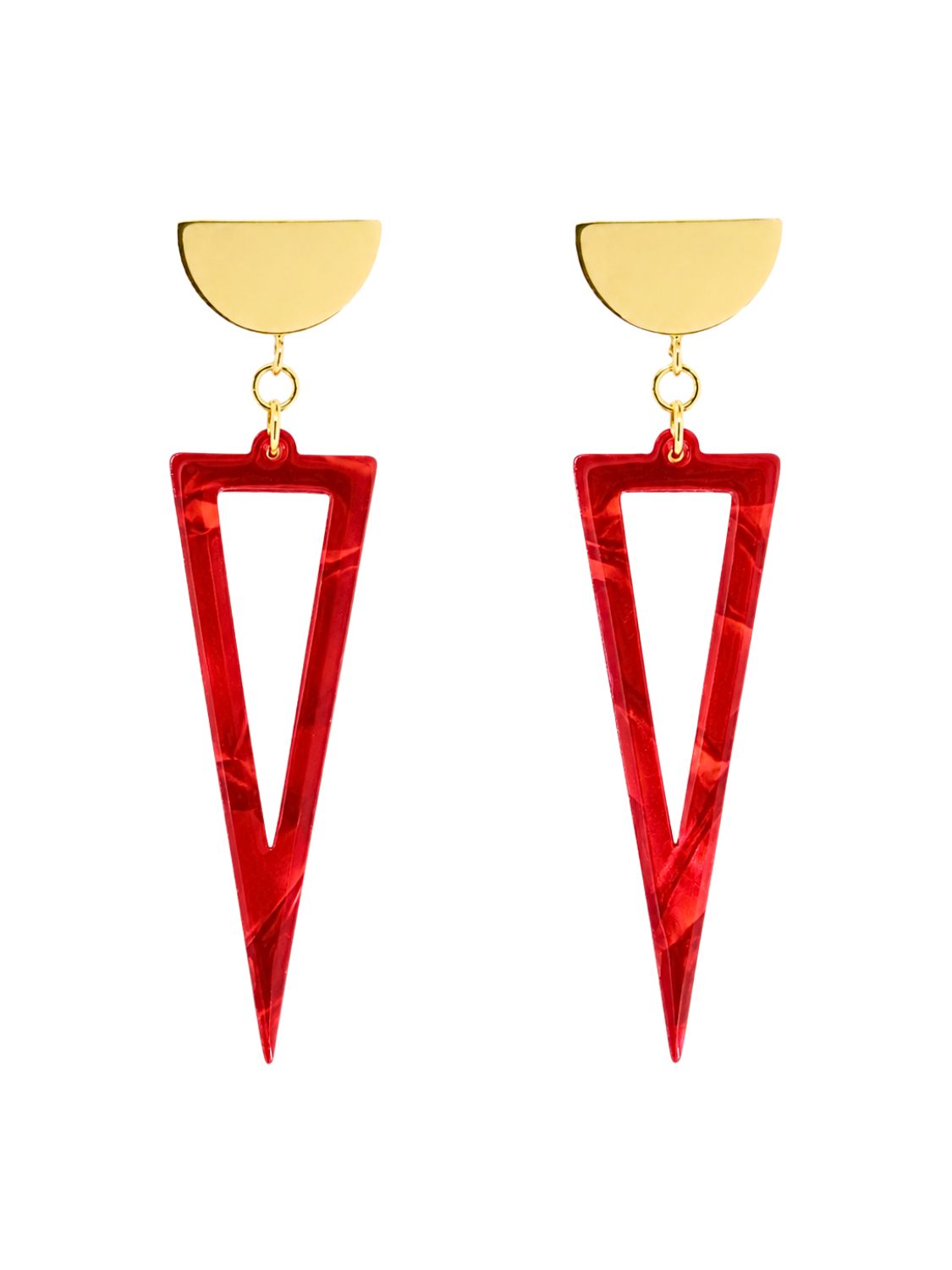 Ohrringe Acetat Agnes - Ruby