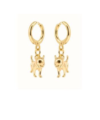Ohrringe Pug Gold – Bild 2