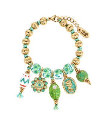 Armkette Edelstahl Flora Gold