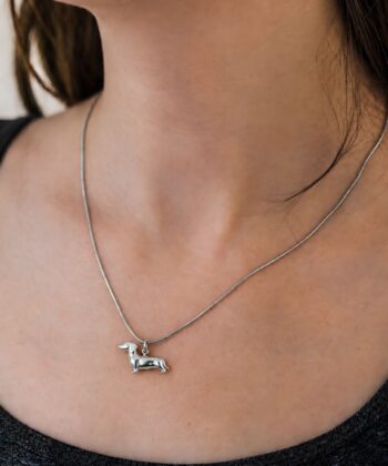 Kette Dackel Silber – Bild 2
