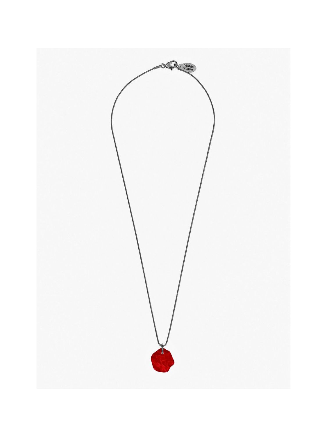 Kette Acetat Alice - Ruby Silber – Bild 2
