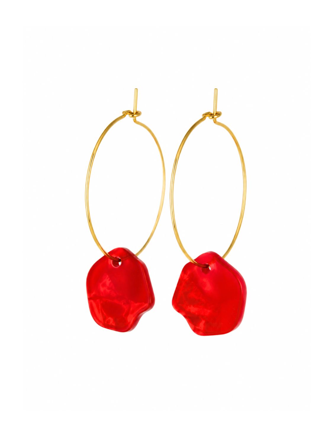 Ohrringe Acetat Creolen Alice - Ruby