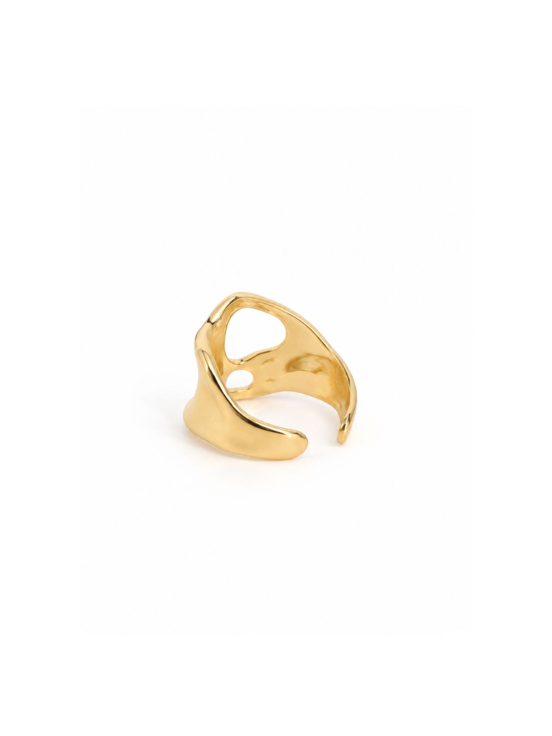 Ring Fluid Edelstahl Gold – Bild 3
