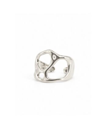 Ring Fluid Edelstahl Silber – Bild 2