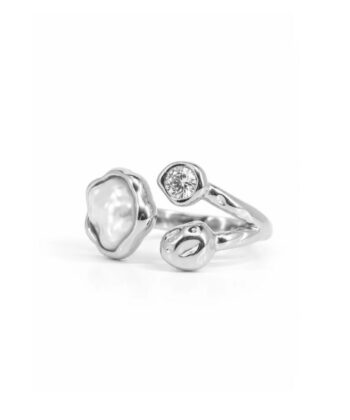 Ring Fluid Pearl Silber – Bild 2